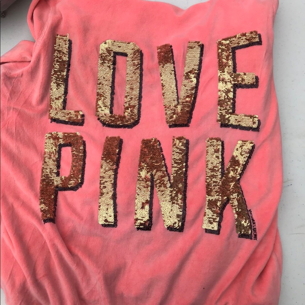 Victoria Secret Pink Zip Up Hoodie size M in great shape